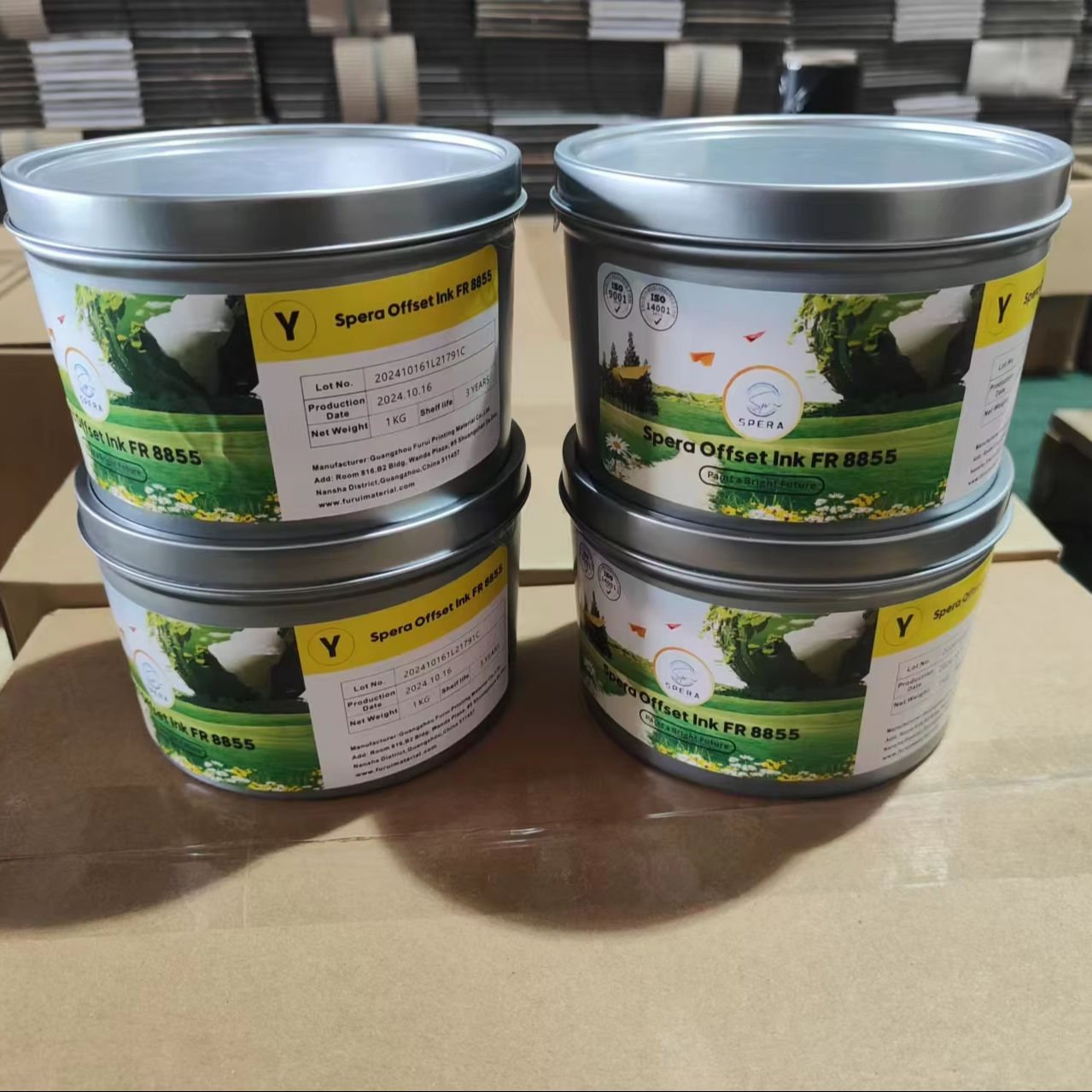 Wholesale High Gloss Eco-Friendly Offset Printing Ink Soya Sheet-fed Offset Printing Ink FR8855